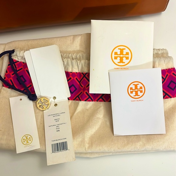 SOLD - RARE Tory Burch - Large Lee Radziwill Natural Vachetta - Runway Item - Picture 7 of 16